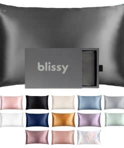 Funda de almohada de seda Blissy - 100% Seda de -Gris
