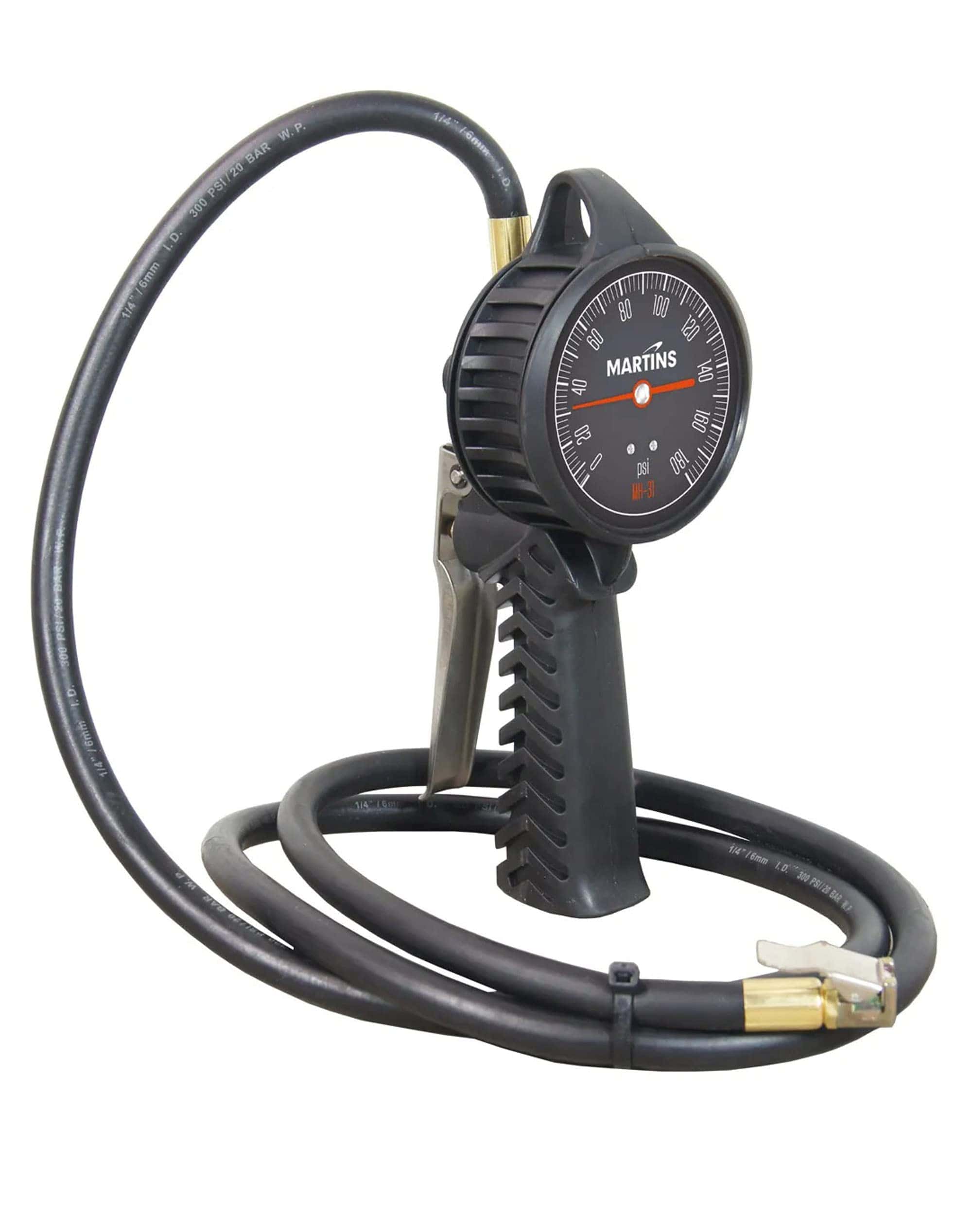 Inflador de neumáticos analógico portátil Flate Mate con