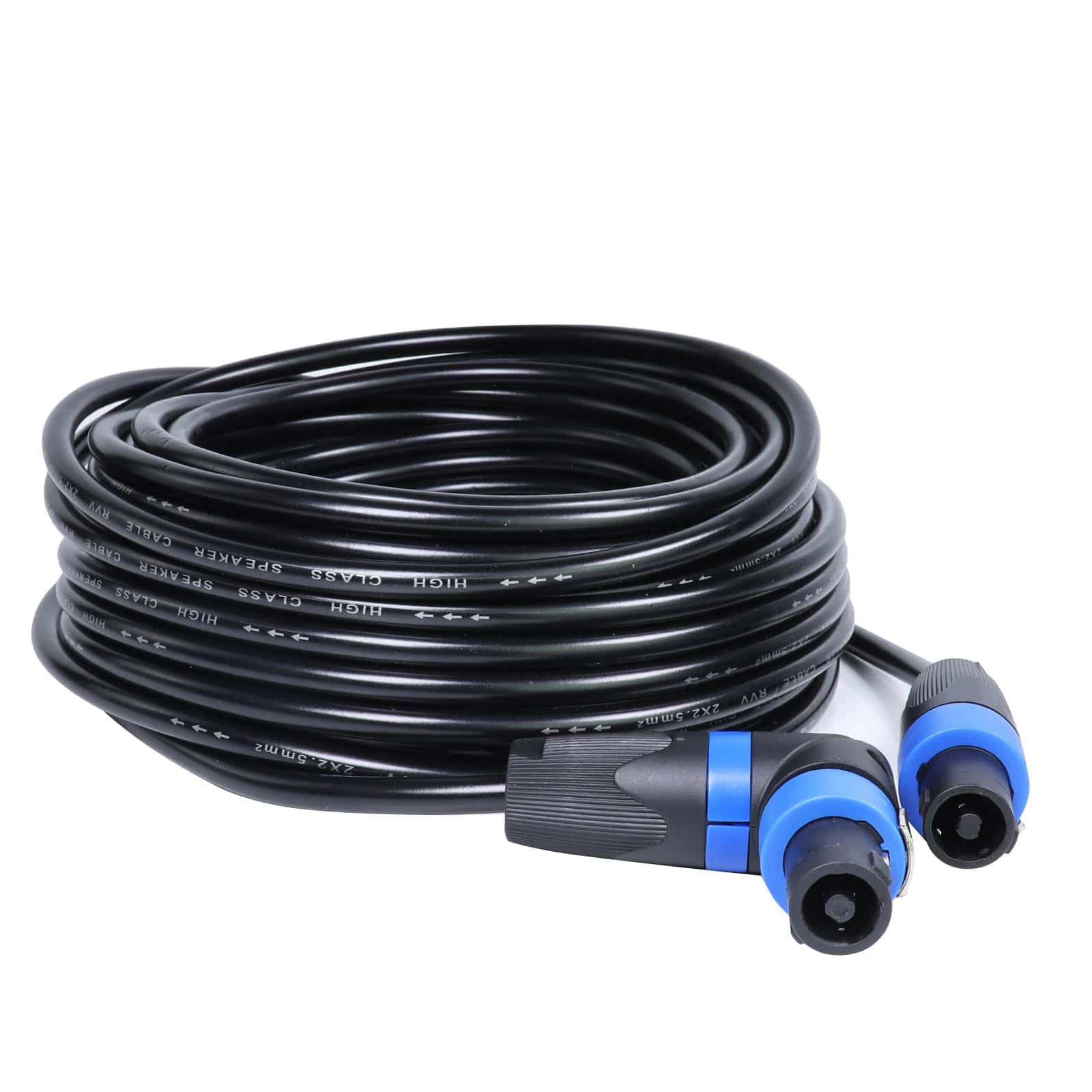 HBU 1 Pack 55 Pies Cable Speakon a Speakon en Ángulo Recto