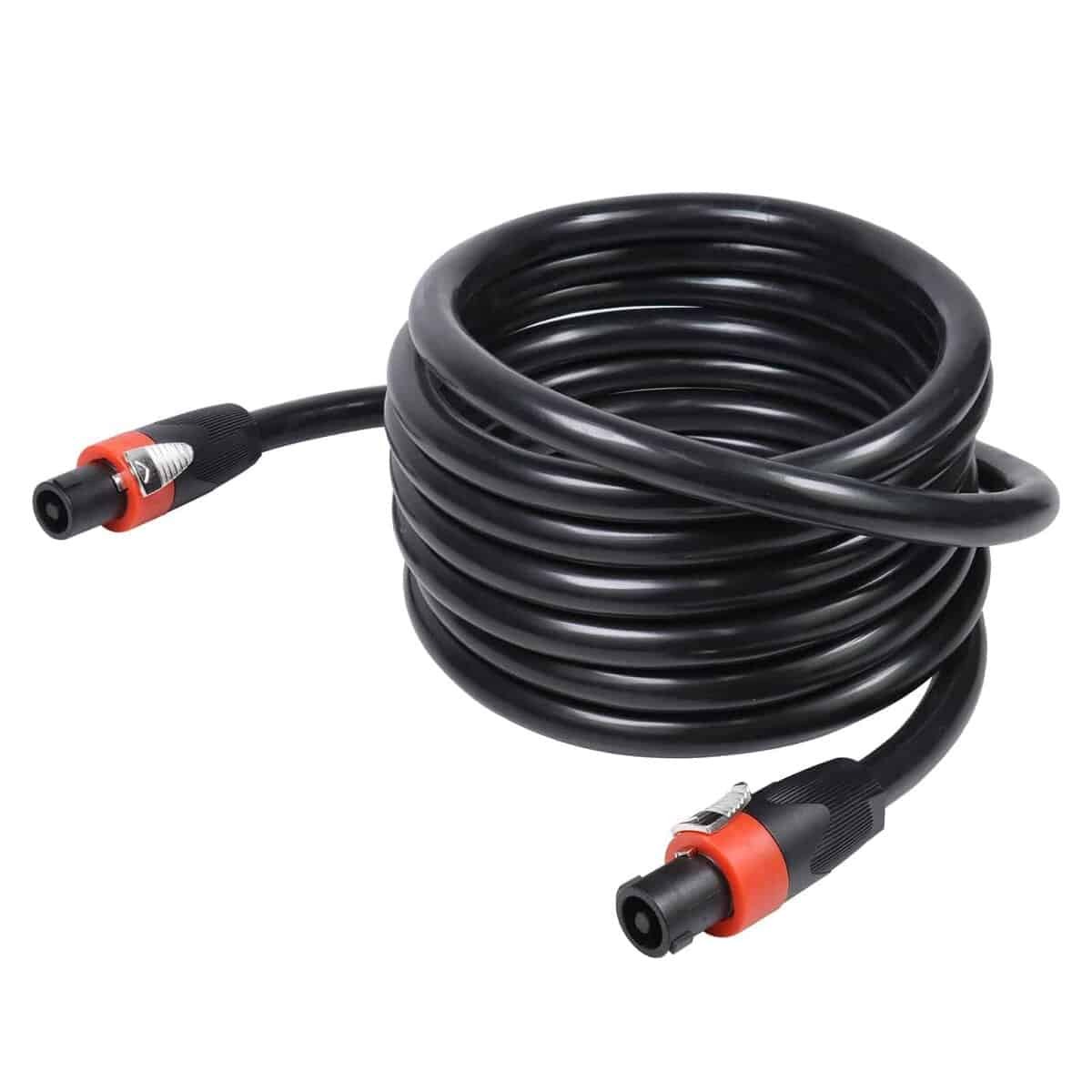 HBU Pack de 1 Cable Speakon a Speakon de 25 Pies, 4