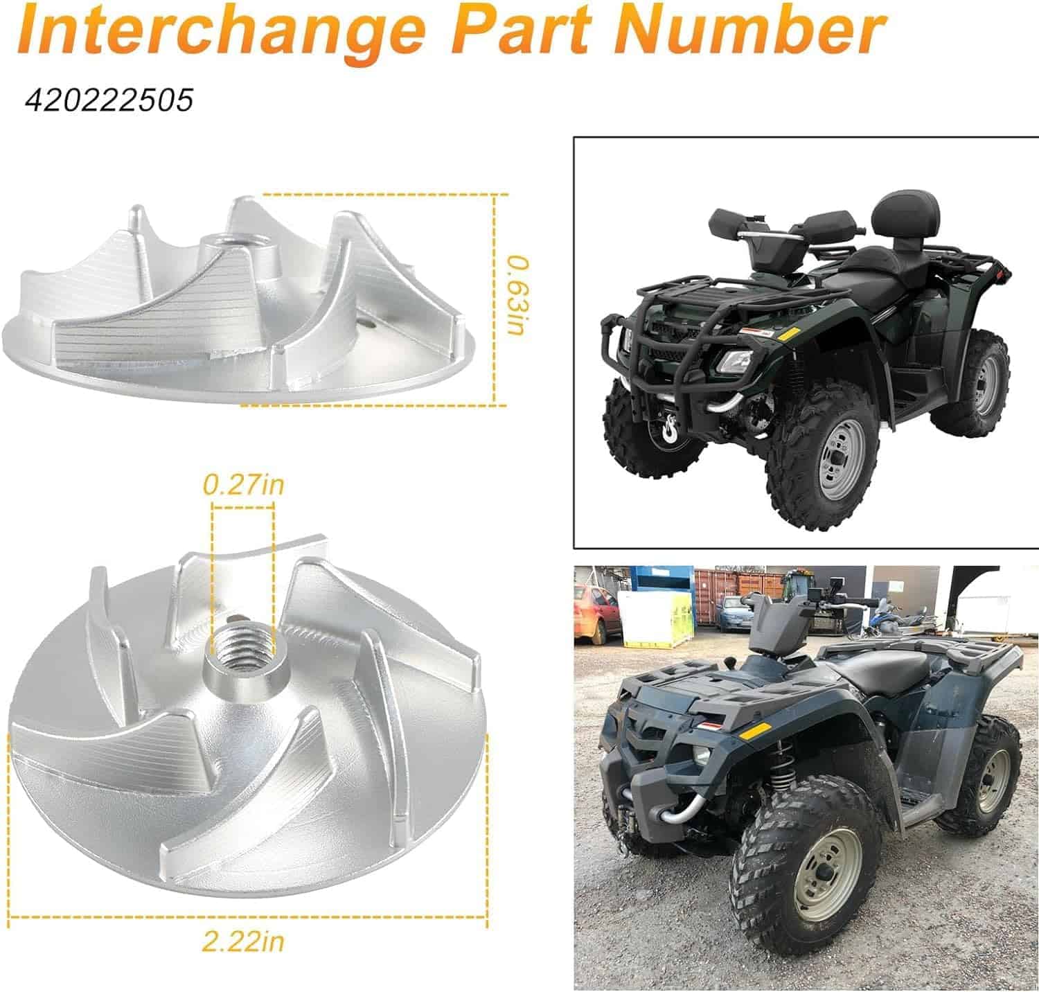 Impulsor de Bomba de Agua Mejorado para Can-Am 2003-2018 - Imagen 5