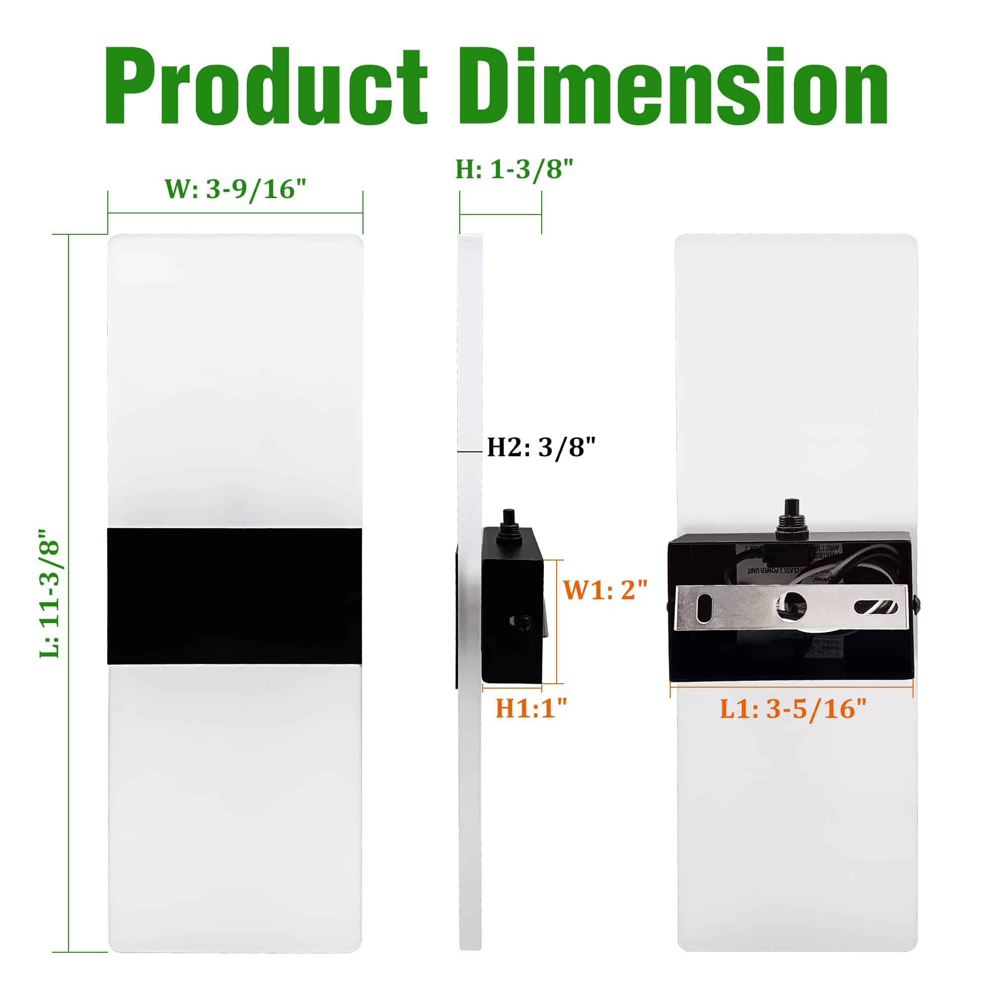 Homdec 2Pack RV Lámpara de Pared LED con Interruptor, - Imagen 8