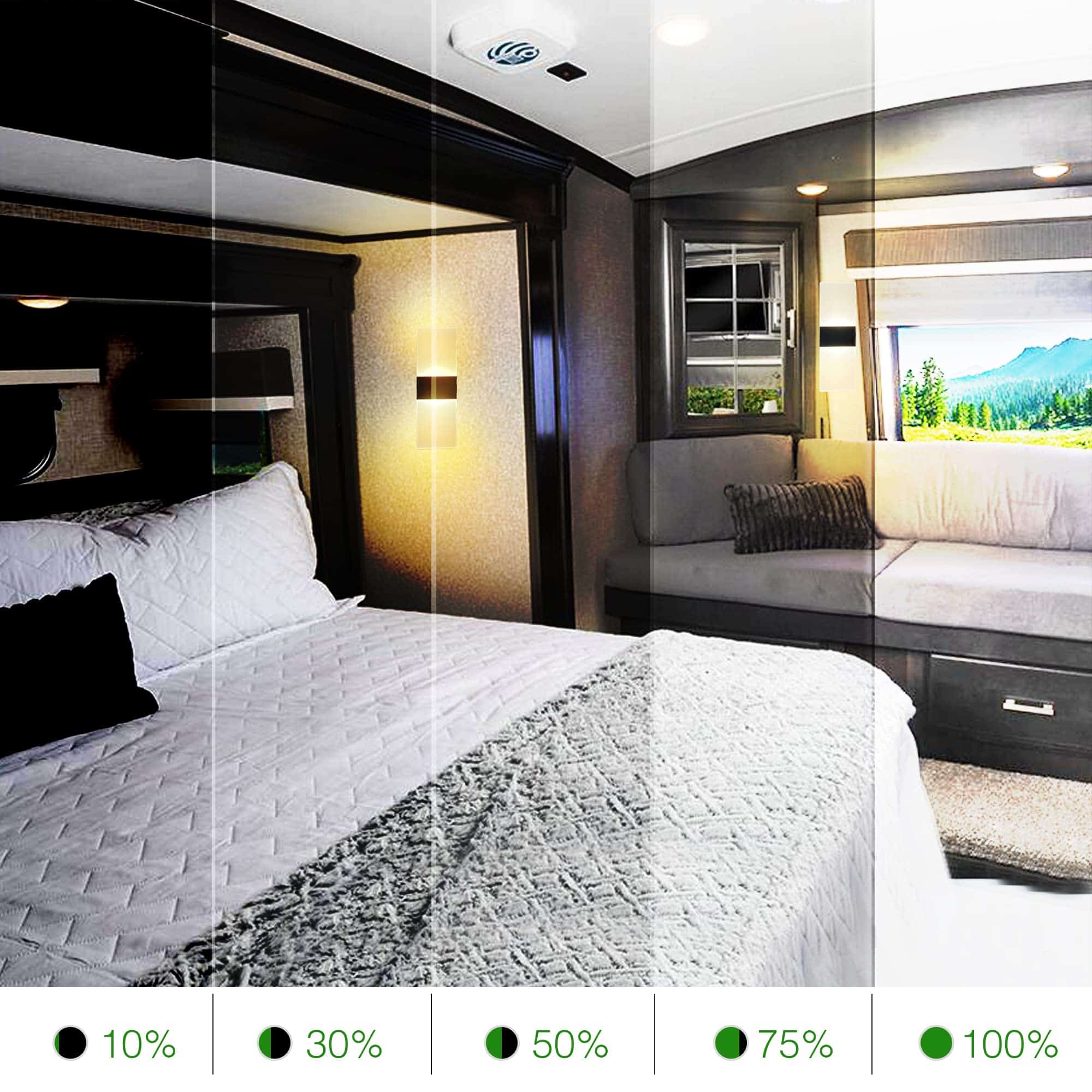 Homdec 2Pack RV Lámpara de Pared LED con Interruptor, - Imagen 5