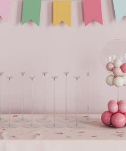 YALLOVE Kit de Soporte de Acrílico Transparente para Globos