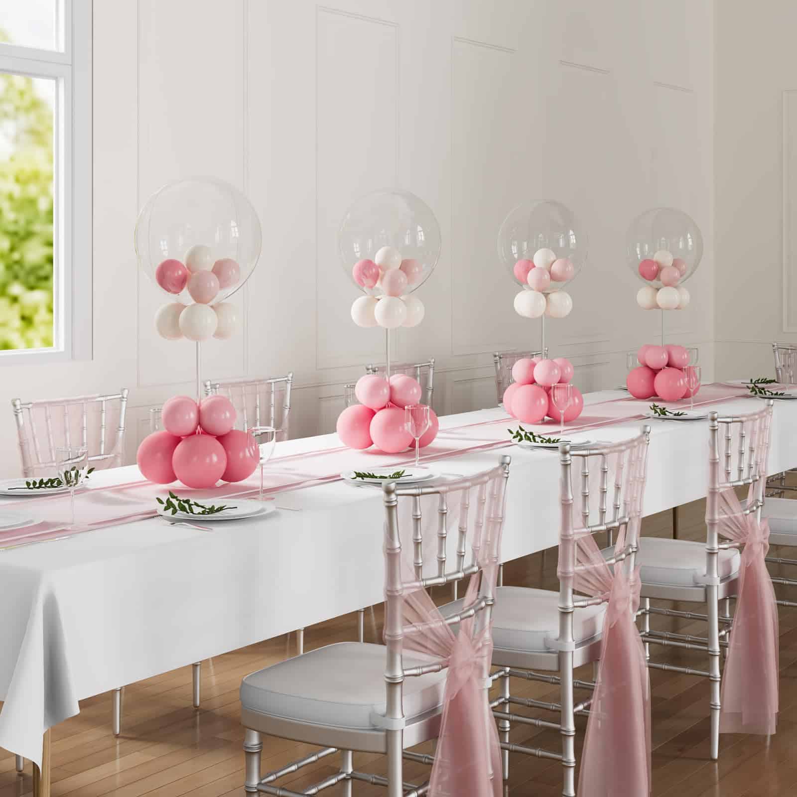 YALLOVE Kit de Soporte de Acrílico Transparente para Globos - Imagen 6