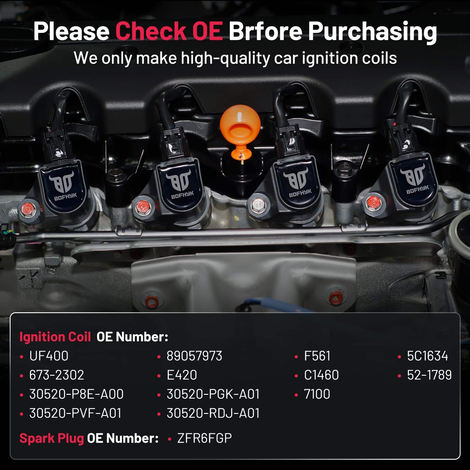 Paquete de bobina de encendido BDFHYK y -egos de 4 - Imagen 6