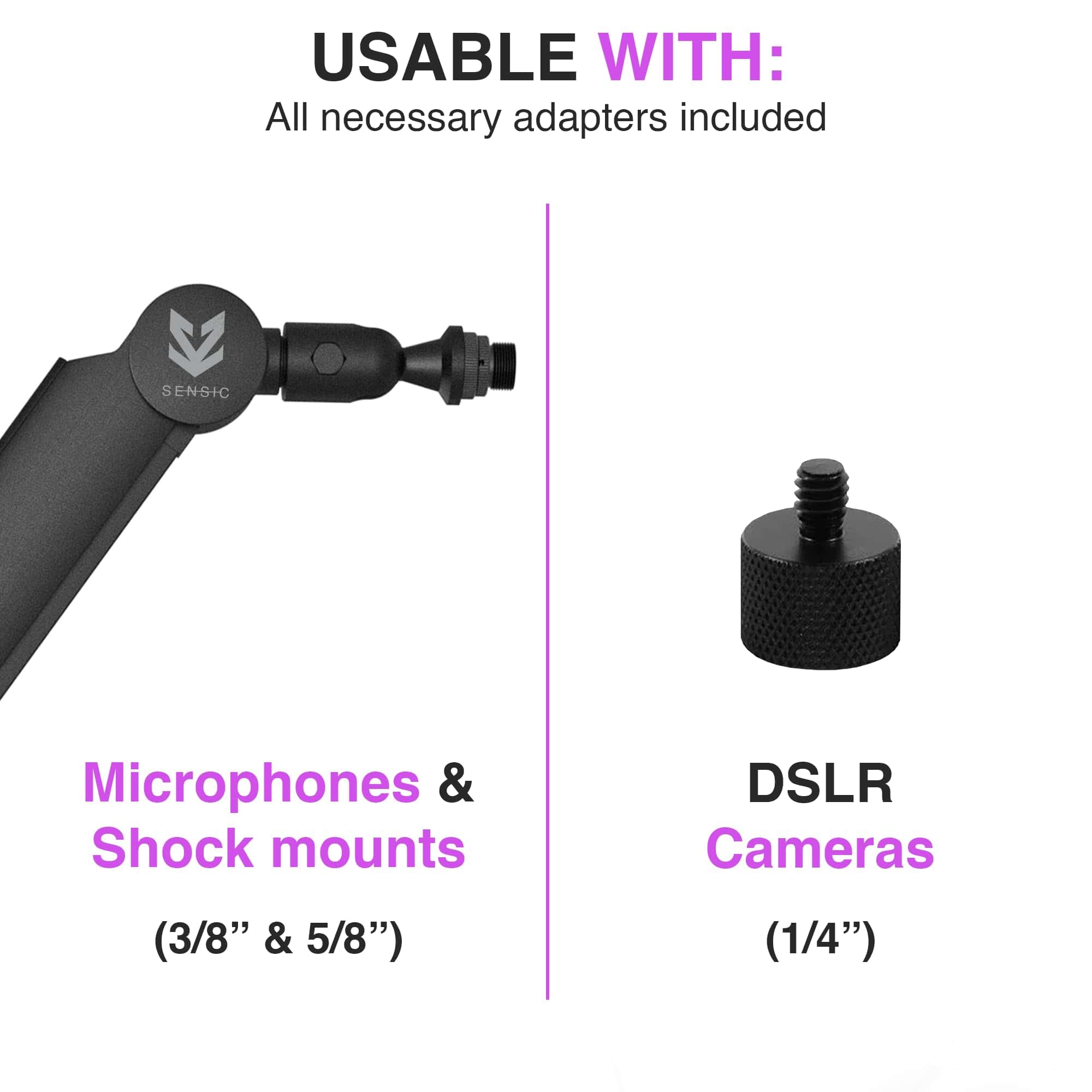 Brazo articulado para micrófono Sensic SA-30, soporte de - Imagen 8