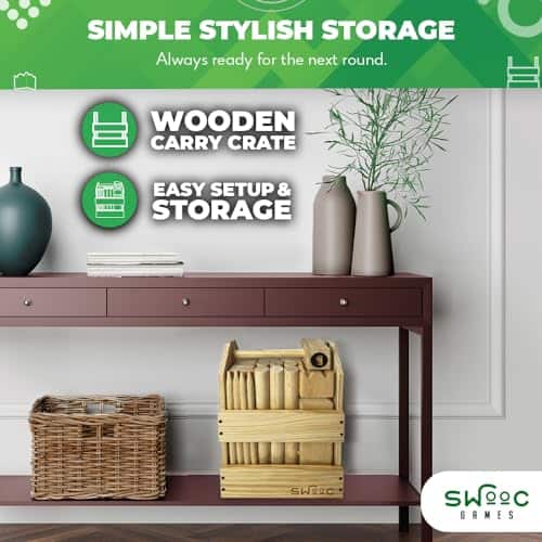 Juego de jardín Kubb de SWOOC Games - Set de ajedrez - Imagen 6