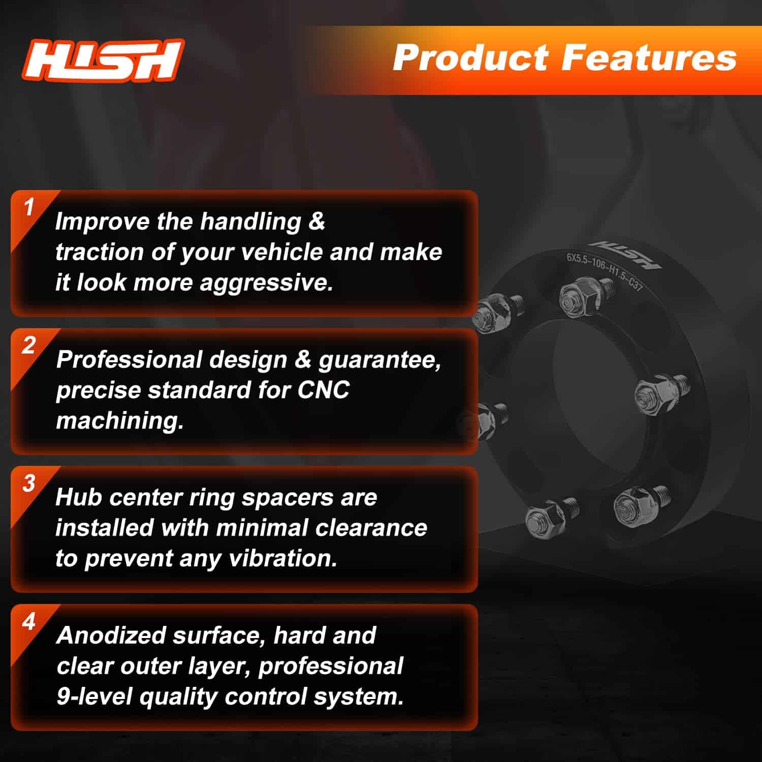 Espaciadores de Rueda HISH de 1.5 pulgadas para Tacoma - Imagen 5