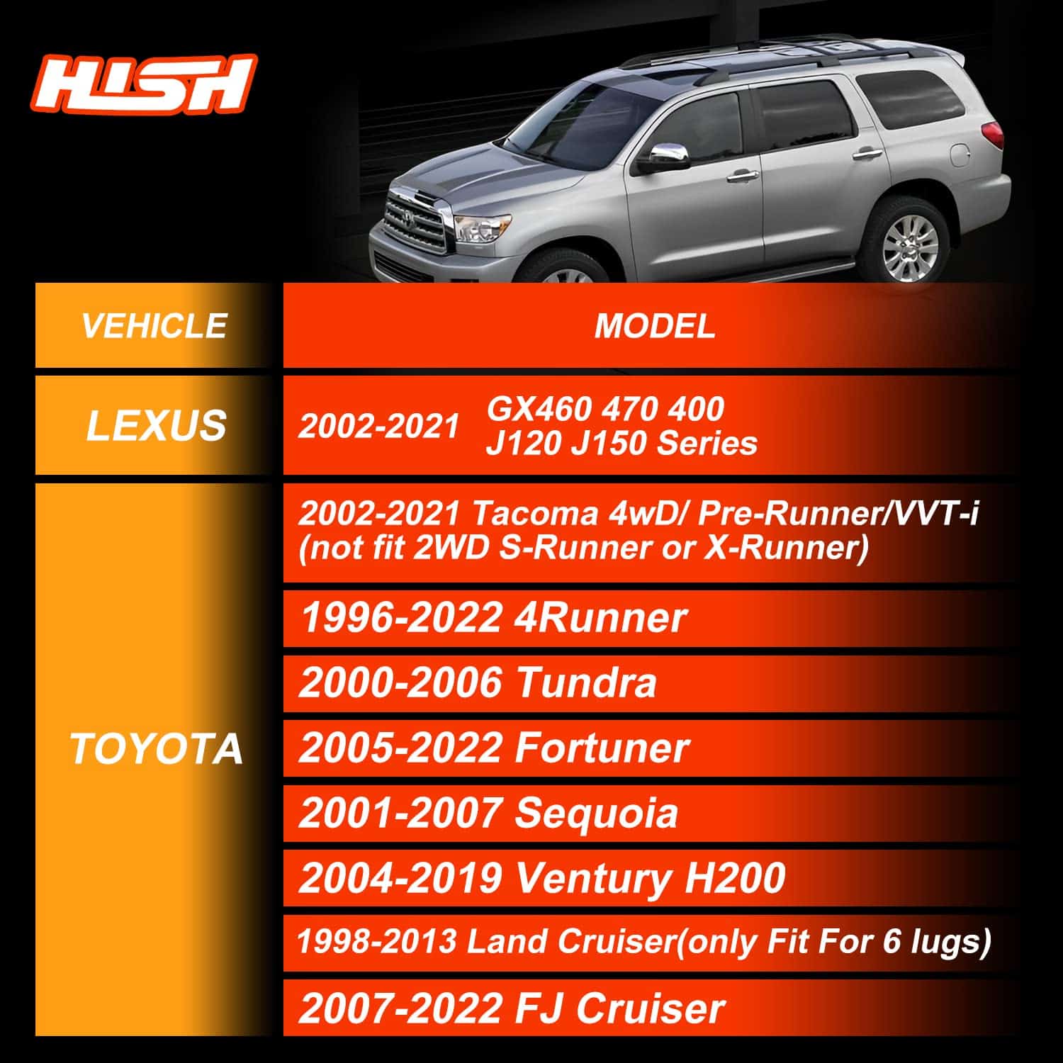 Espaciadores de Rueda HISH de 1.5 pulgadas para Tacoma - Imagen 4