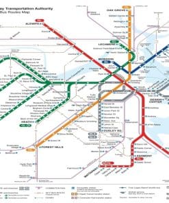 Rompecabezas de 1000 piezas - Mapa del Transporte Rápido