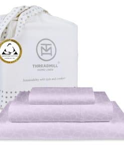 Juego de sábanas de algodón egipcio -Lila Cadence