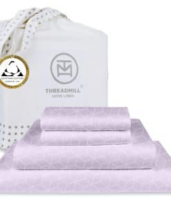 Juego de sábanas de algodón egipcio -Lila