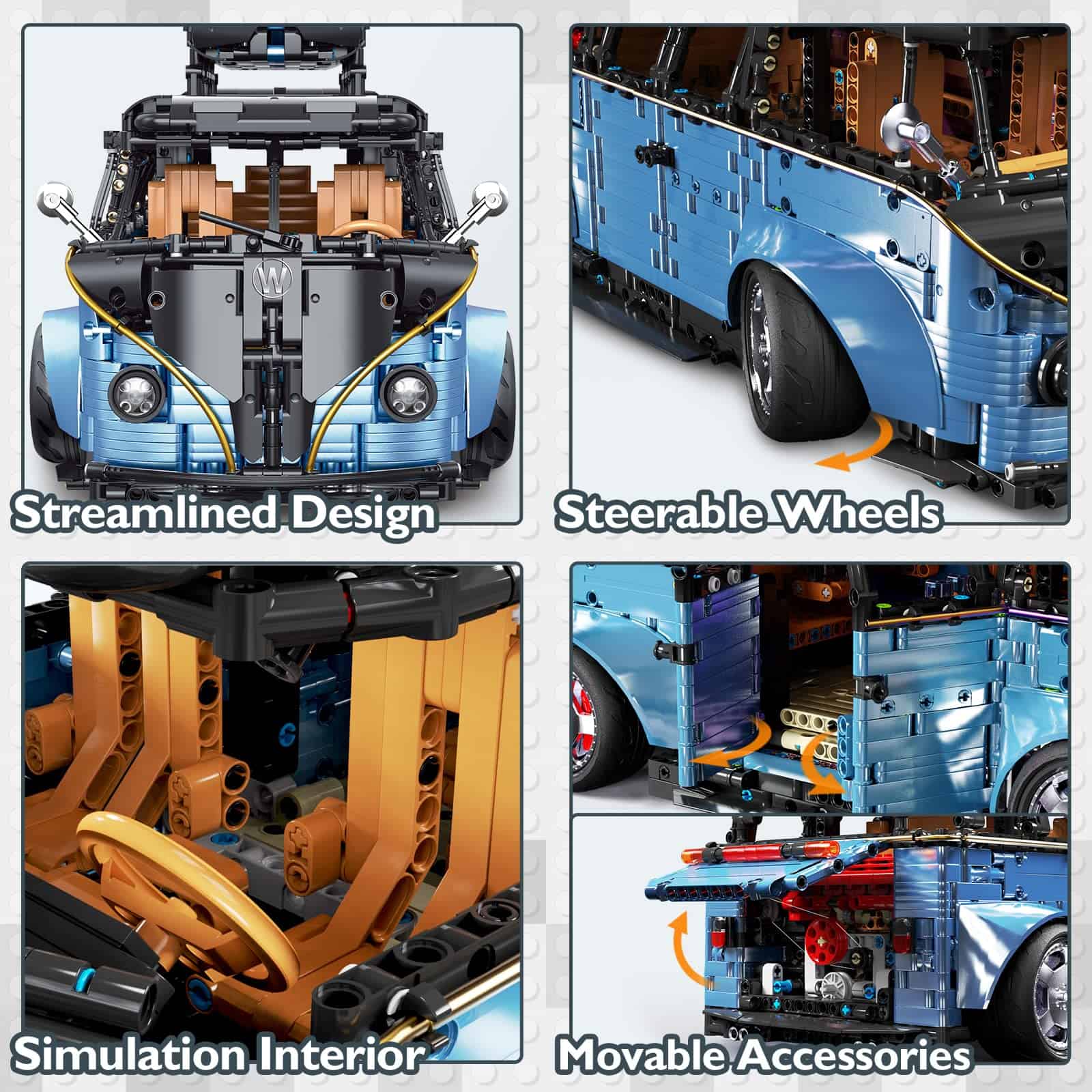 JMBricklayer Set de Construcción de Autobús de la Ciudad - Imagen 5