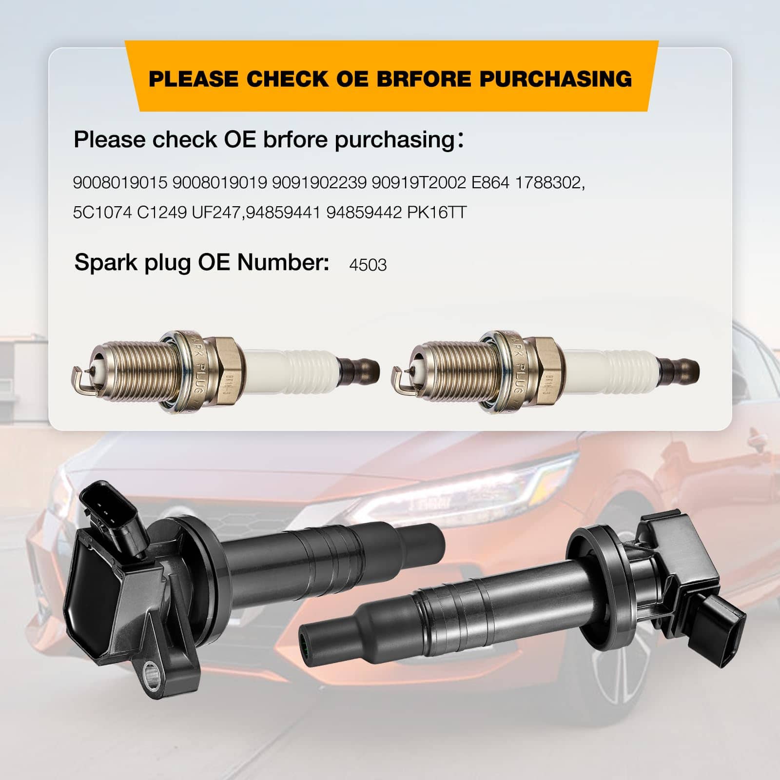 Bobina de encendido UF247 y bujías de iridio 4503 - Imagen 5