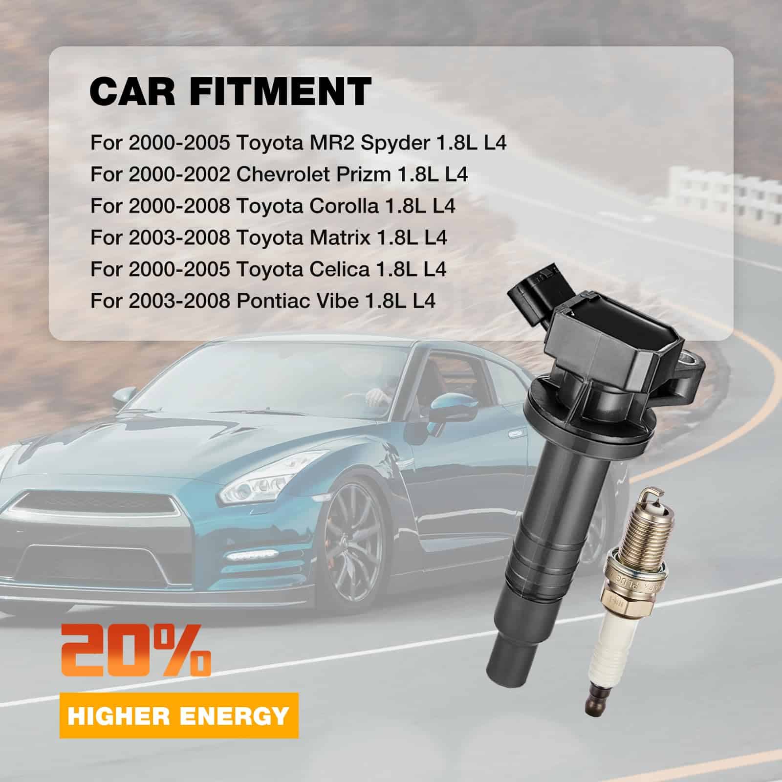 Bobina de encendido UF247 y bujías de iridio 4503 - Imagen 4