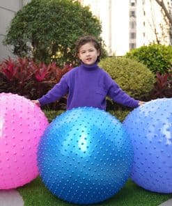 Pelota de Masaje Sensorial Grande para Niños, -Azul + Rosa