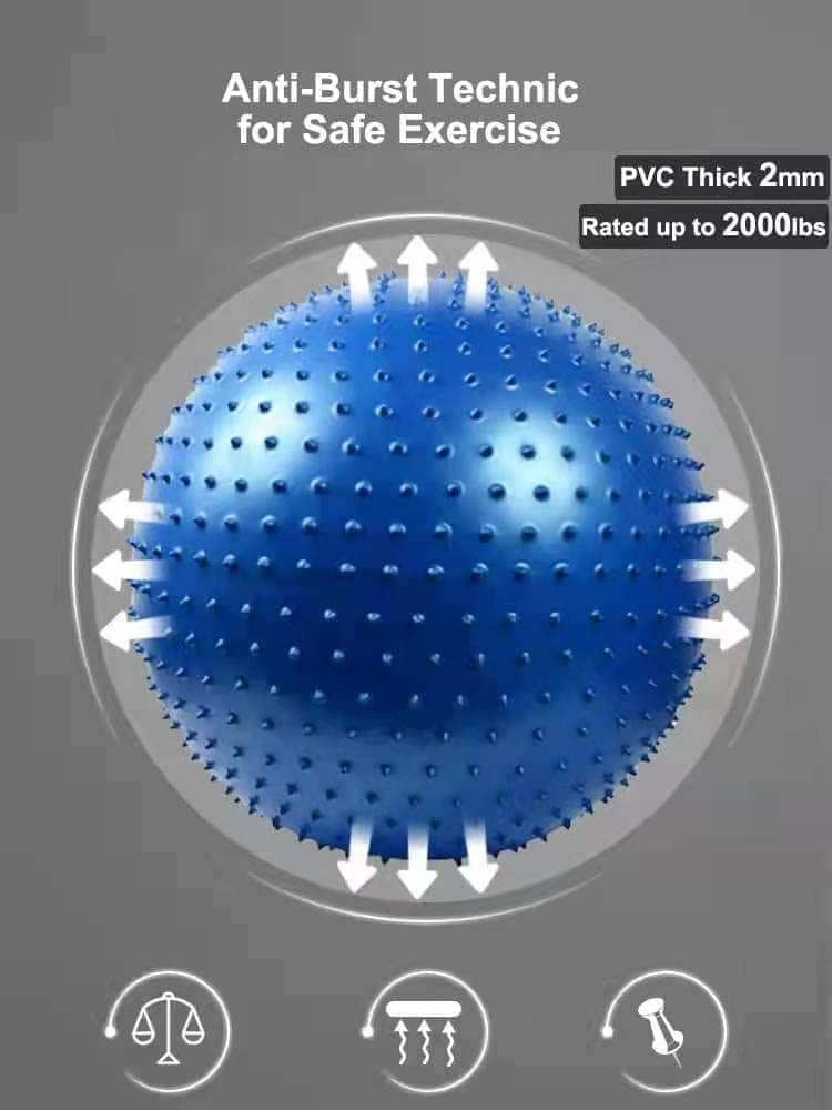 Pelota de masaje sensorial grande para niños, -Rosa - Imagen 7