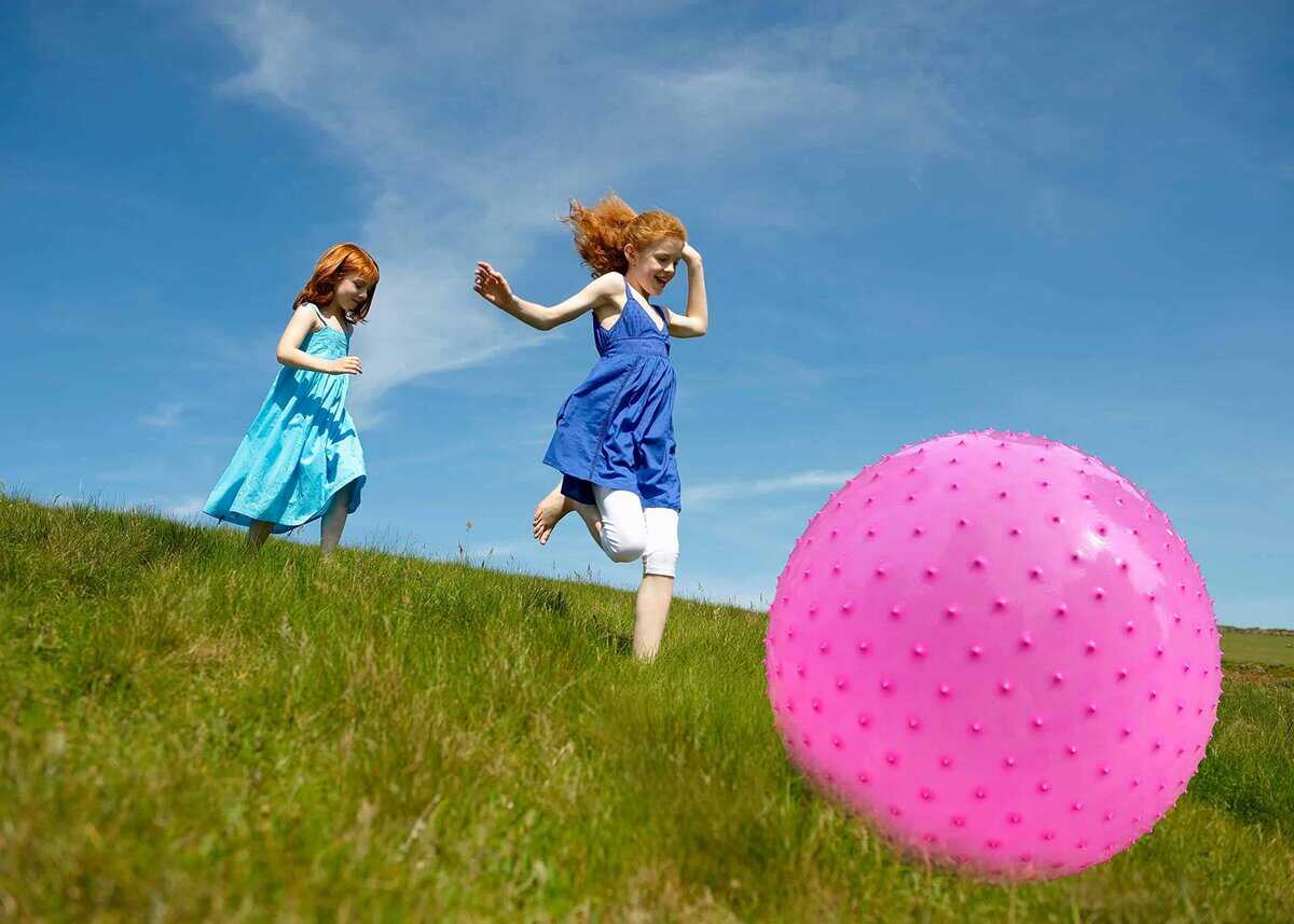 Pelota de masaje sensorial grande para niños, -Rosa - Imagen 10