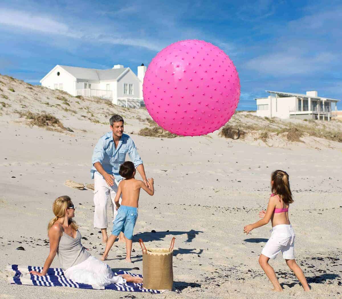 Pelota de masaje sensorial grande para niños, -Rosa - Imagen 9