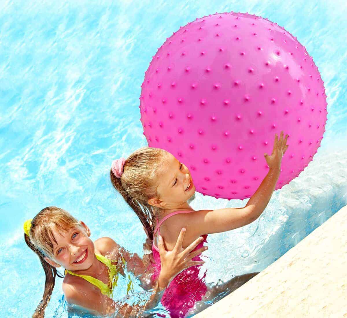 Pelota de masaje sensorial grande para niños, -Rosa