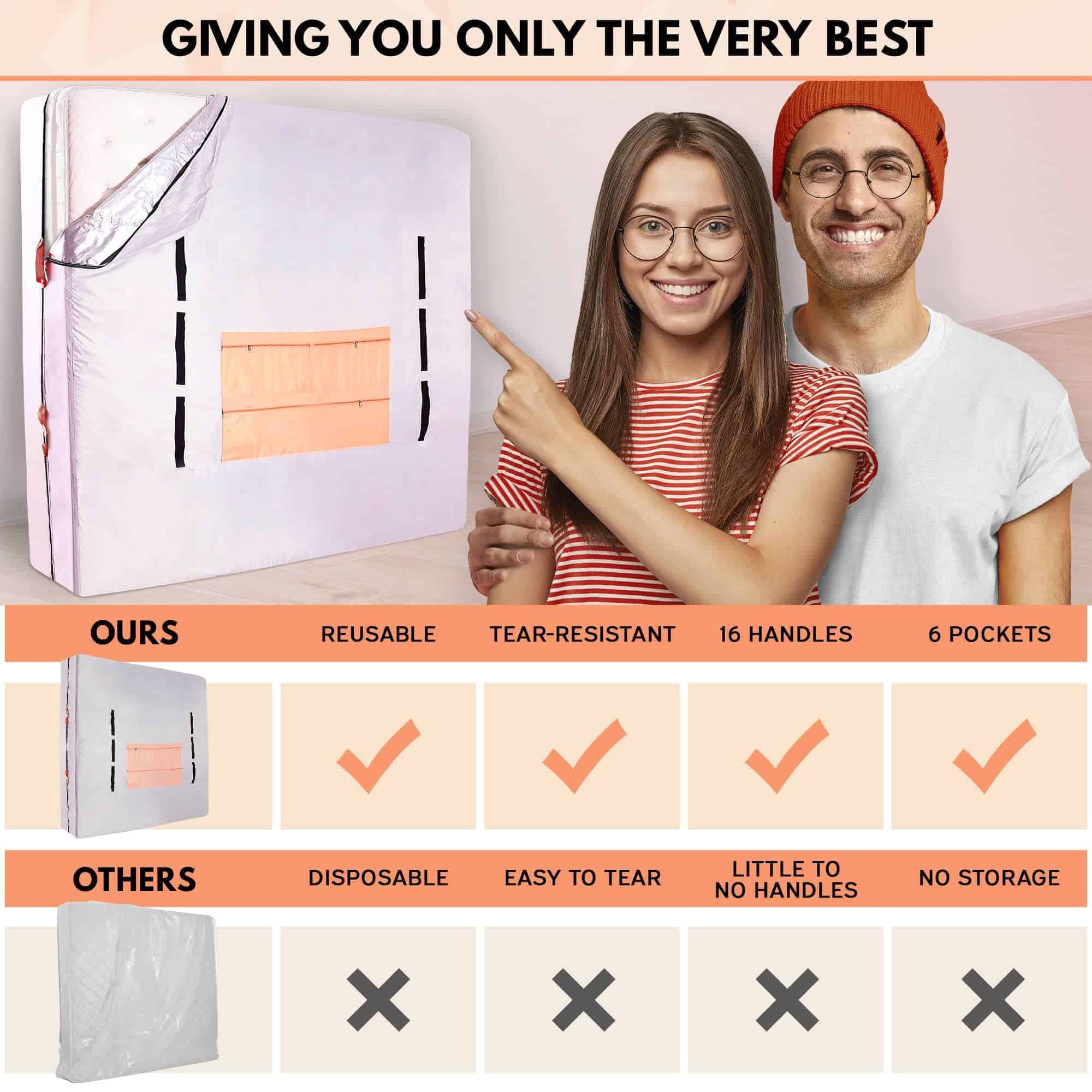 Bolsa de Colchón para Mudanzas, Funda de Colchón para - Imagen 9