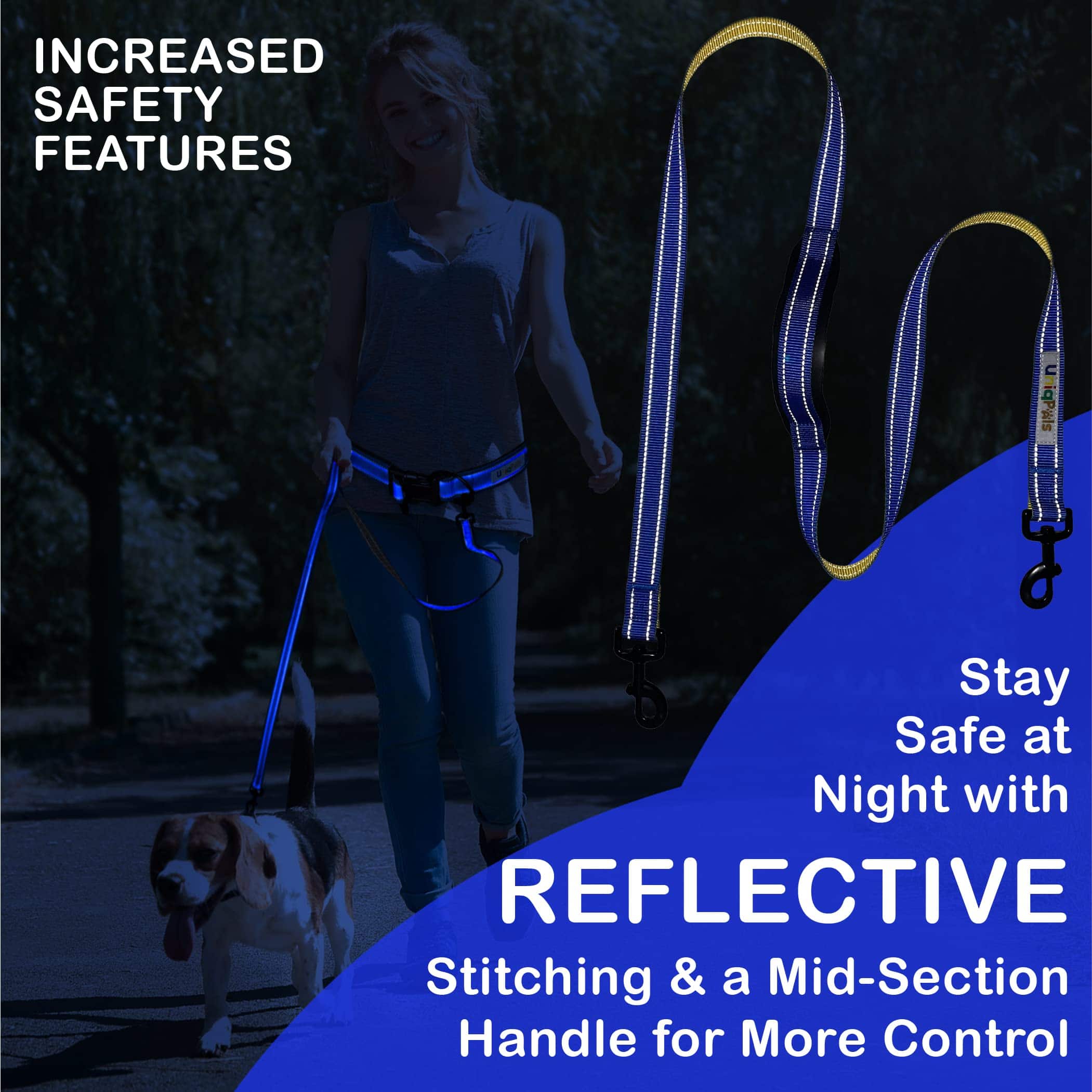 Correa manos libres UNIQPALS para perros pequeños a grandes - Imagen 7