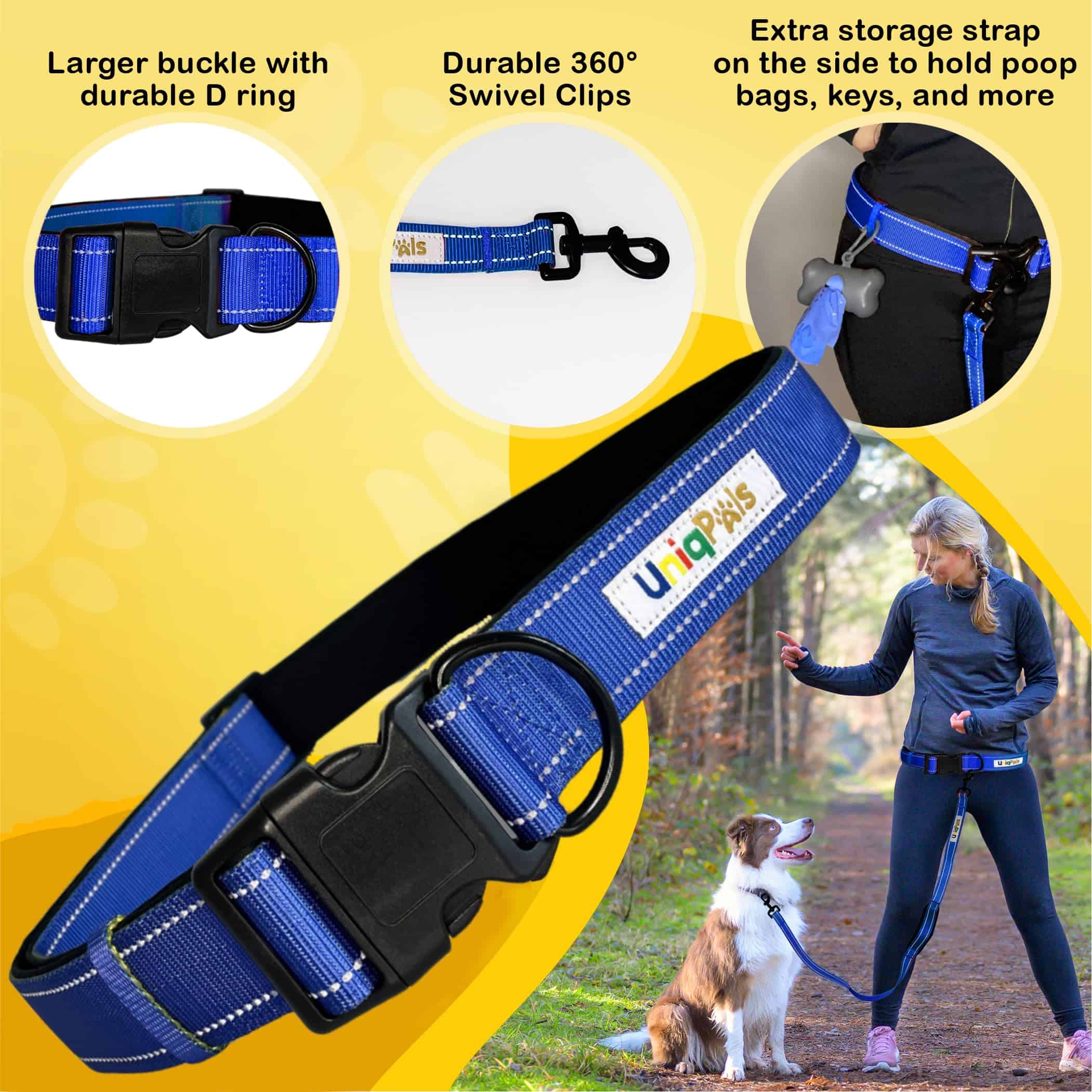 Correa manos libres UNIQPALS para perros pequeños a grandes - Imagen 5