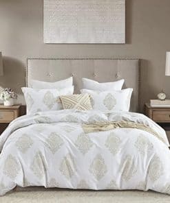 CozyDH Cotton Duvet Cover King Size - Set de Funda de