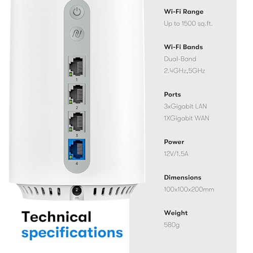 Router WiFi 6 NRadio, Router de Internet Inalámbrico AX1800 - Imagen 4