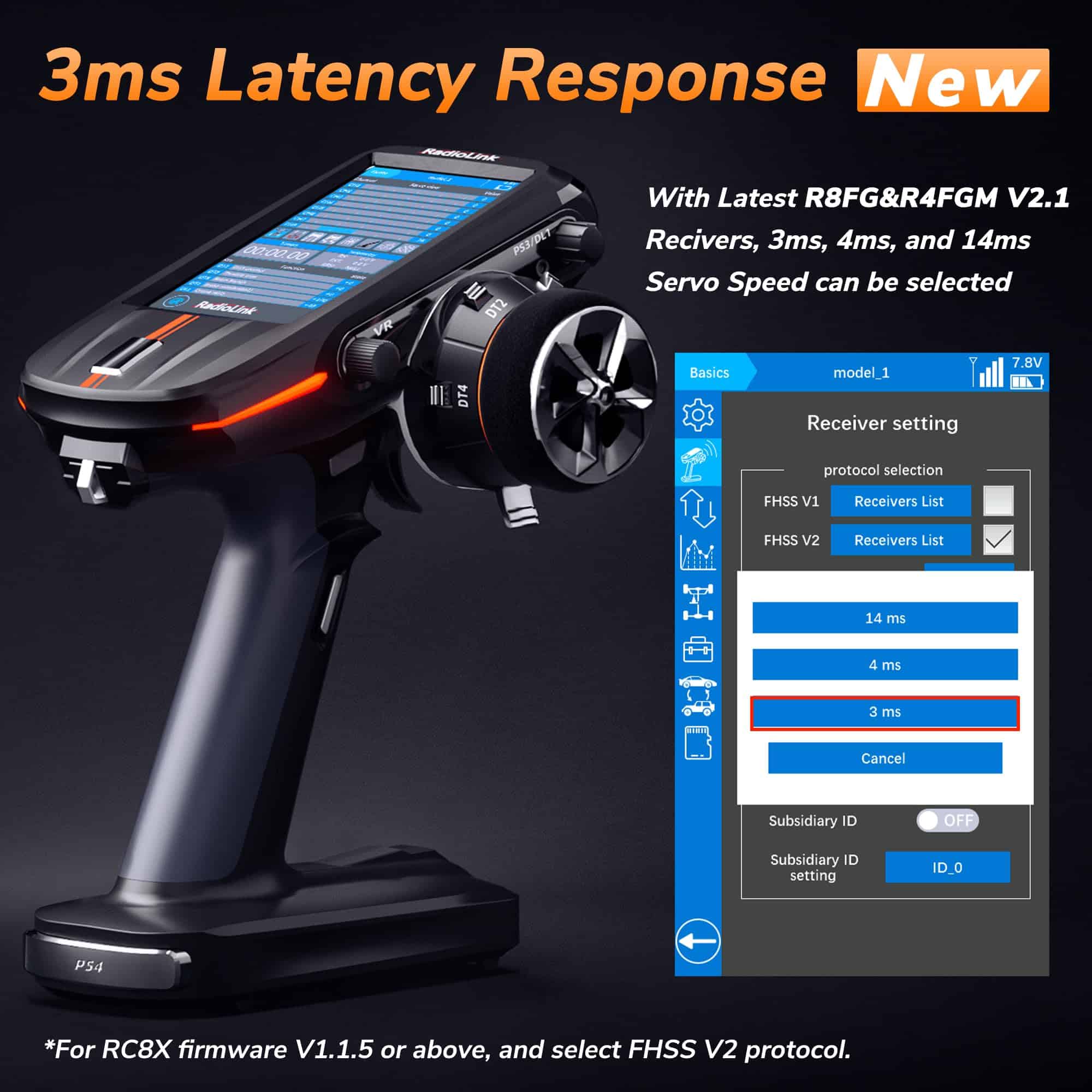 Radiolink RC8X 8CH 2.4G Transmisor RC y los Nuevos - Imagen 4