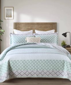 Edredones Queen Size KALOOLA Verde Salvia, 100% Algodón