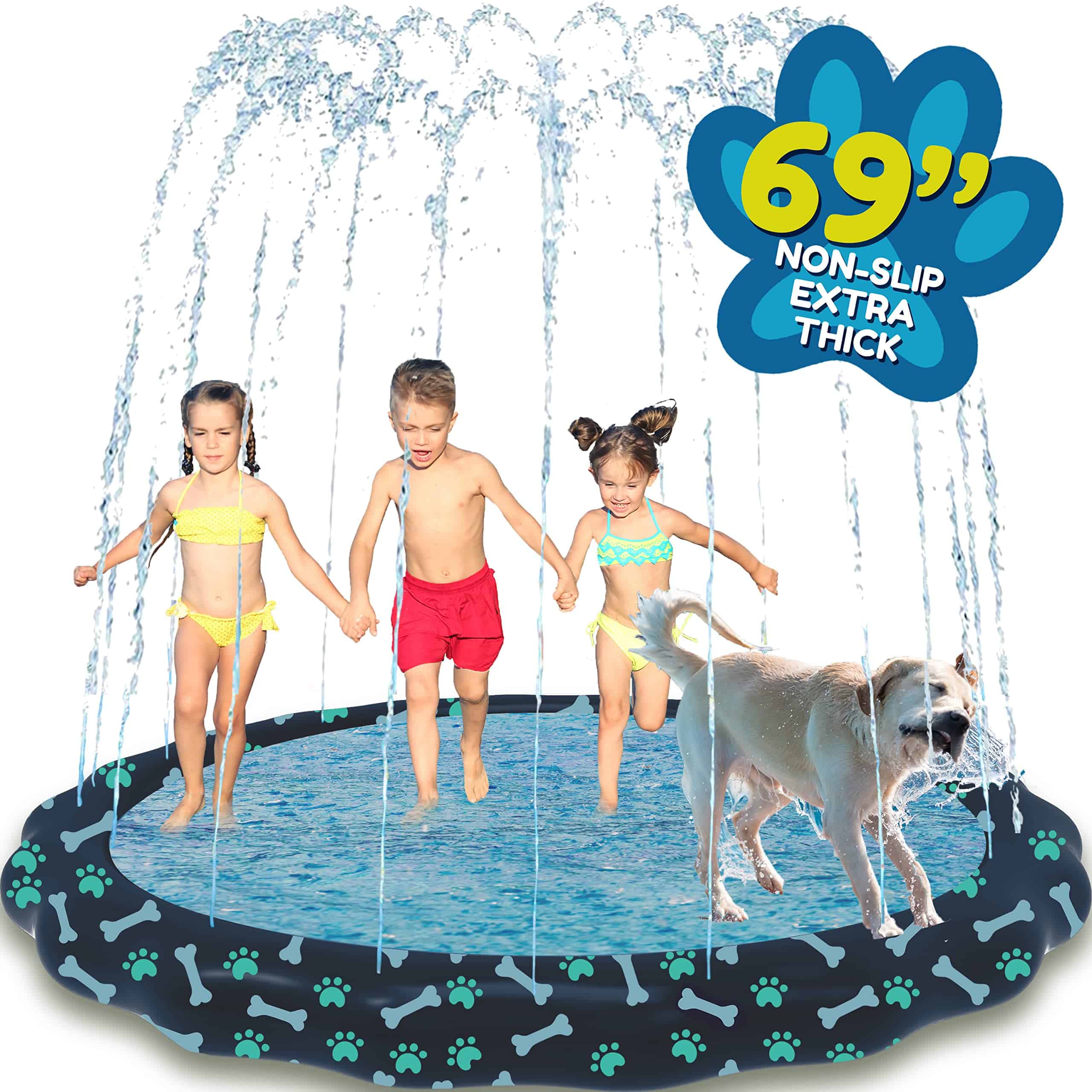 SplashEZ Tapete Antideslizante para Niños y Perros, Splash