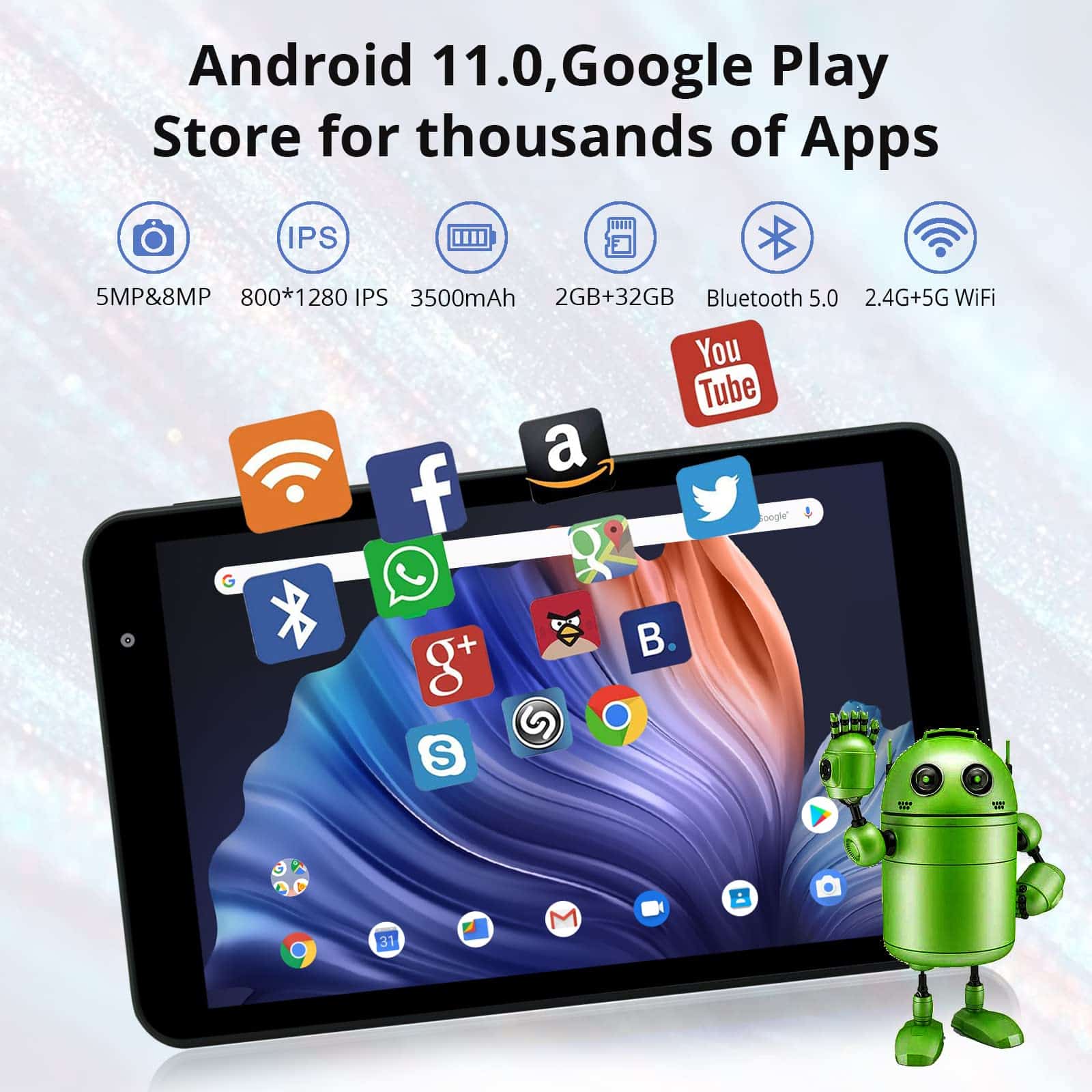 Tableta Android weelikeit de 8 pulgadas, Tableta de - Imagen 3