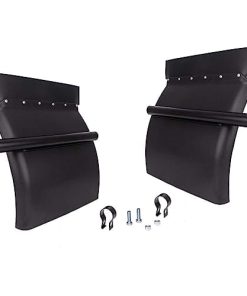 CHDT66 Defensas Traseras Negras para Camión Semirremolque,