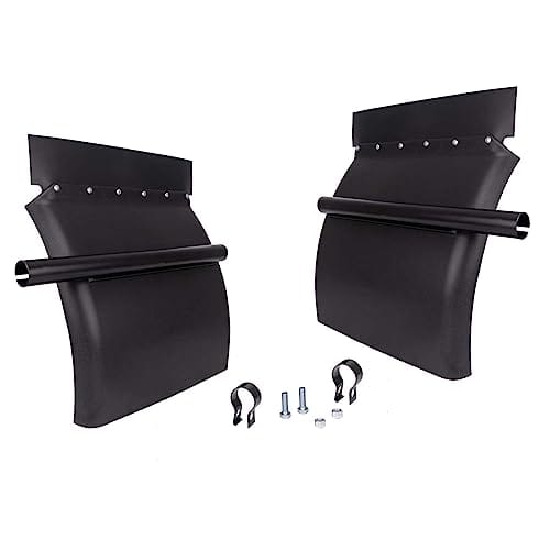 CHDT66 Defensas Traseras Negras para Camión Semirremolque,