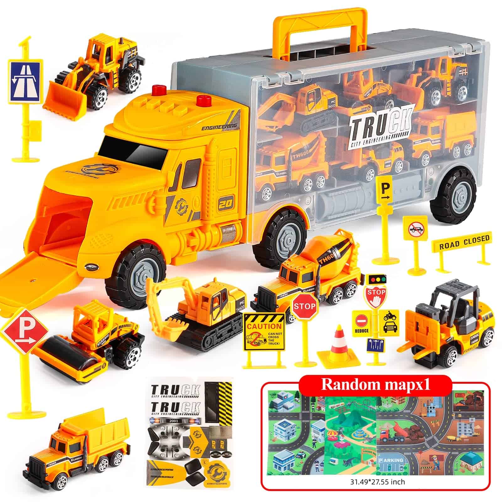 Set de Juguetes de Construcción Amarillo de 18 en 1 con