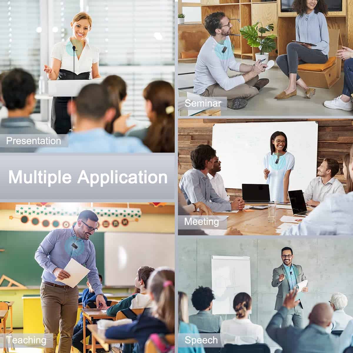 Micrófono Inalámbrico Lavalier KIMAFUN, Trabaja 8hs/165FT - Imagen 8