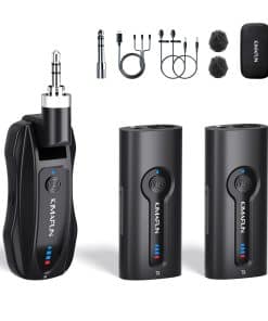 Sistema de Micrófono Inalámbrico Dual KIMAFUN, Micrófono de