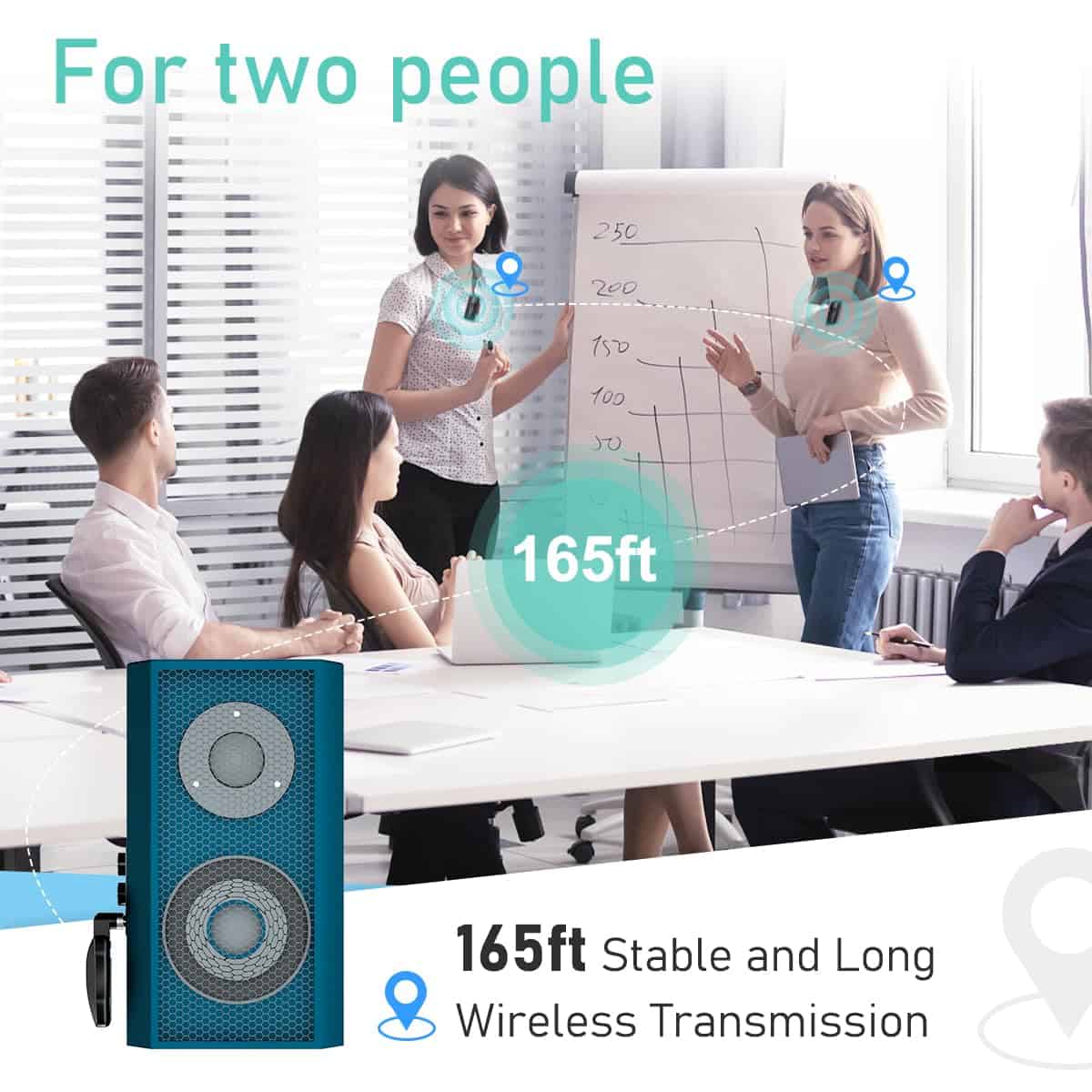 Sistema de Micrófono Inalámbrico Dual KIMAFUN, Micrófono de - Imagen 3