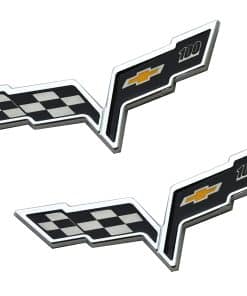 2 Pcs Nuevo Emblema del Capó Delantero Trasero con Cruces