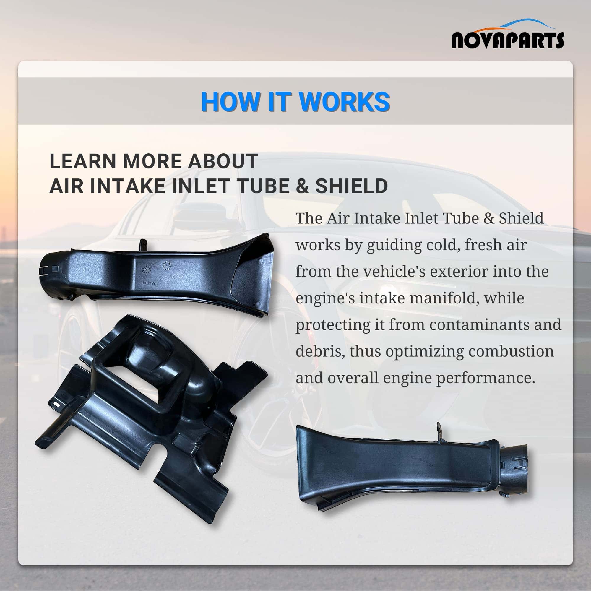 68424623AA Tubo de Entrada de Aire y Escudo para Dodge - Imagen 5