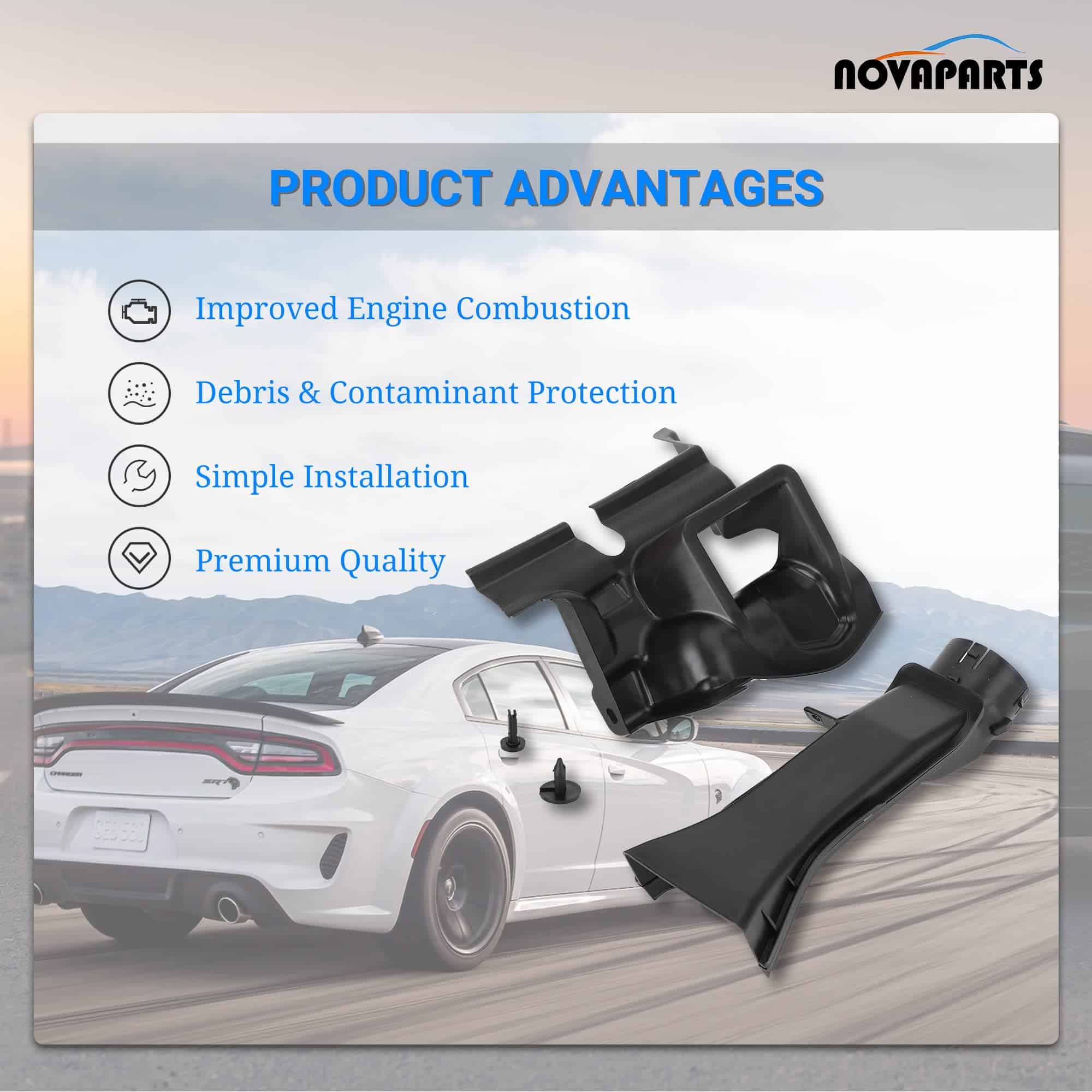 68424623AA Tubo de Entrada de Aire y Escudo para Dodge - Imagen 6