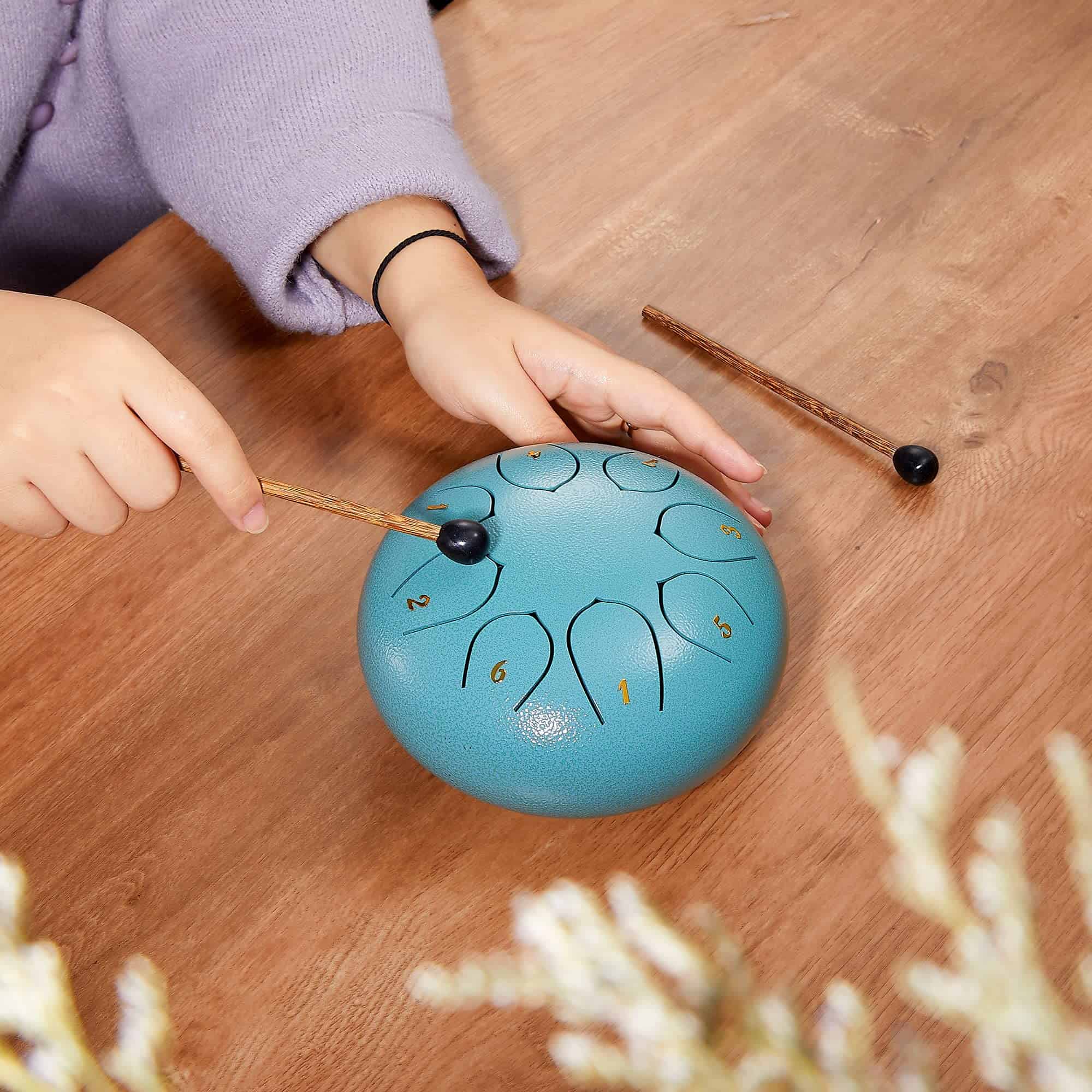 Tambor de Lengua de Acero ZXZYHFTY, 6 -ul Musgo)