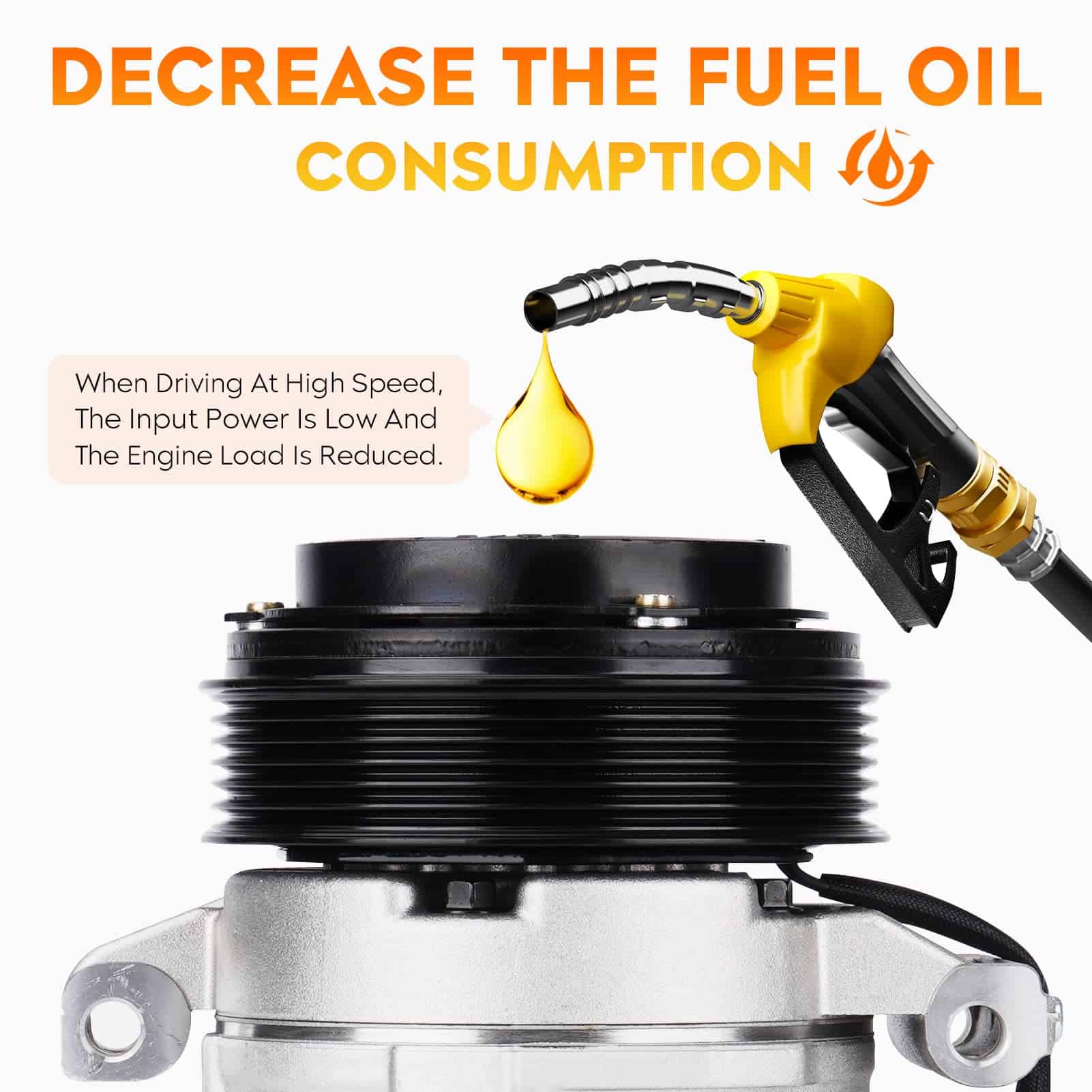 Compresor de Aire Acondicionado con Embrague de A/C para - Imagen 3