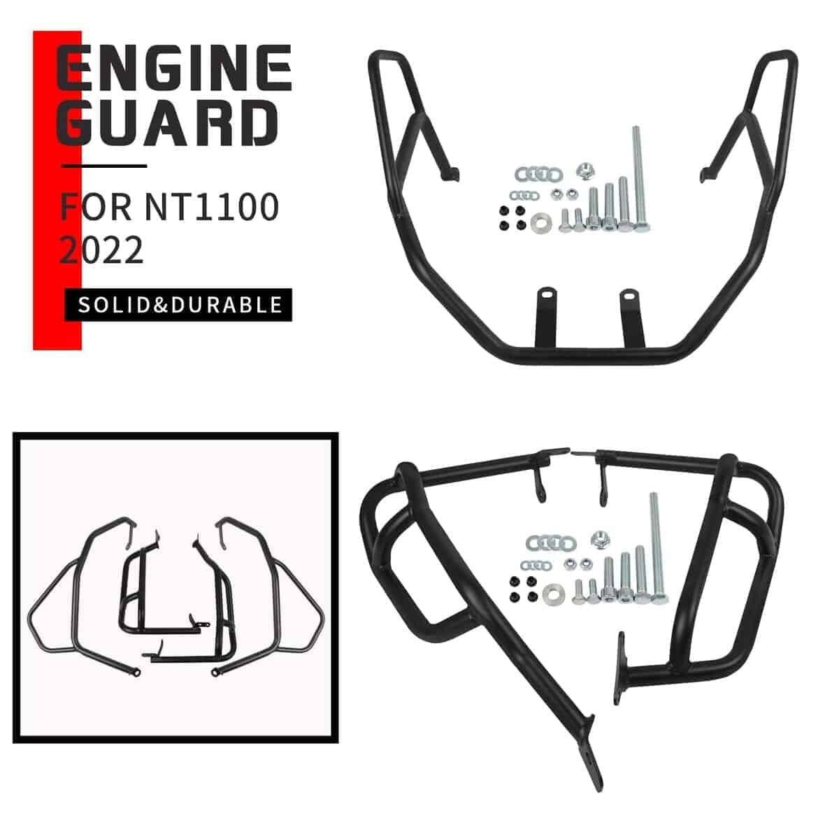 Worldmotop Protectedor de Motor Barra de Choque para Honda - Imagen 7