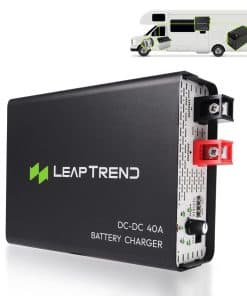 Cargador de batería 40A DC a DC para vehículos, 12V 40amp