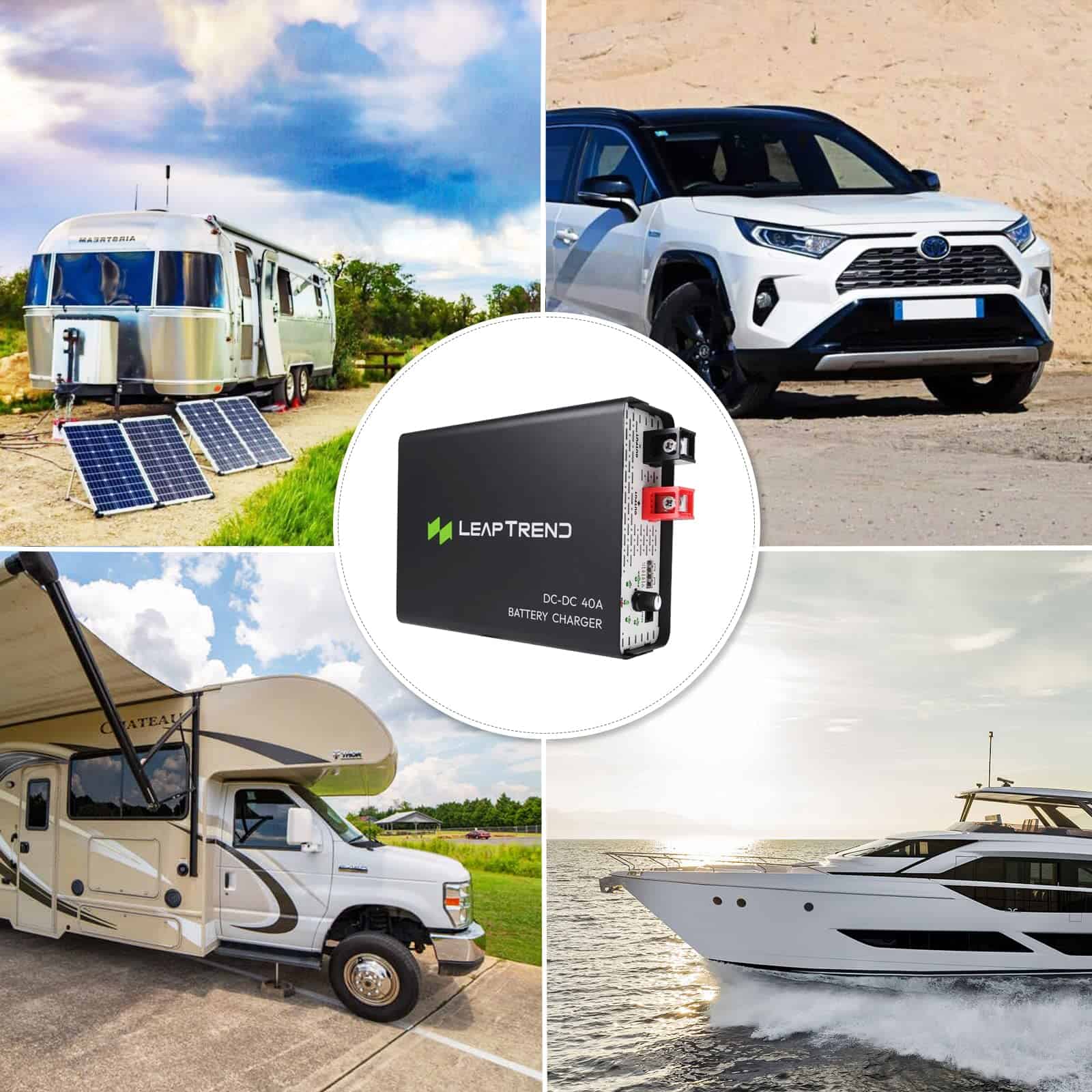 Cargador de batería 40A DC a DC para vehículos, 12V 40amp - Imagen 7