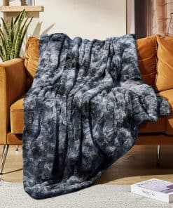 Manta de piel sintética MOOFUN - 60" x 80" pulgadas, Suave