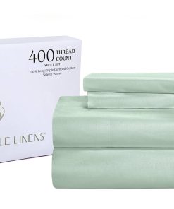 Juego de Sábanas Queen de Seda de 400 Hilos 100% Algodón
